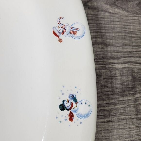 Bath & Body Works 1999 Holiday Edition Snowman Platter - Picture 2 of 10